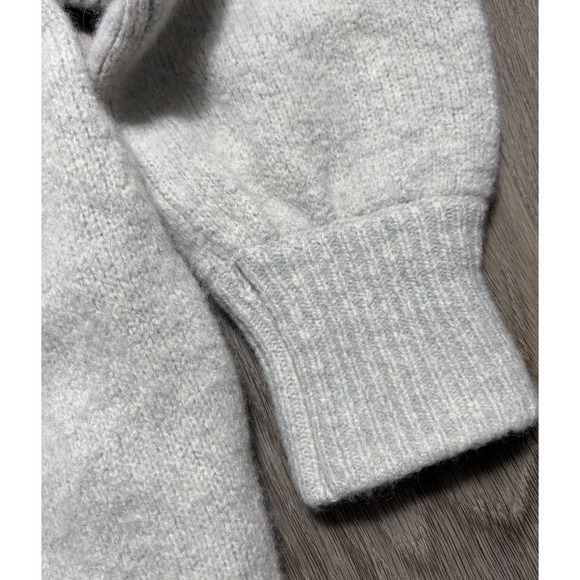 Kit And Ace Women's Chunky Cashmere Boyfriend Fit Long Sweater Comfy Gray S/M - Picture 4 of 10